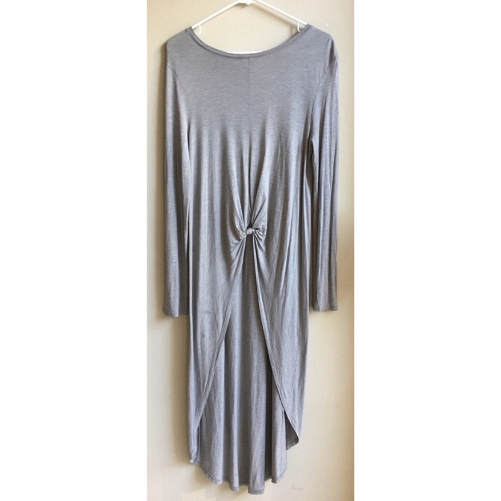 Zara high low tie front long-sleeved top. Sz M